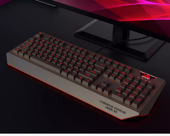 The Terminator 40th Anniversary SKYNET LED Keyboard GameStop Exclusive CSM-101