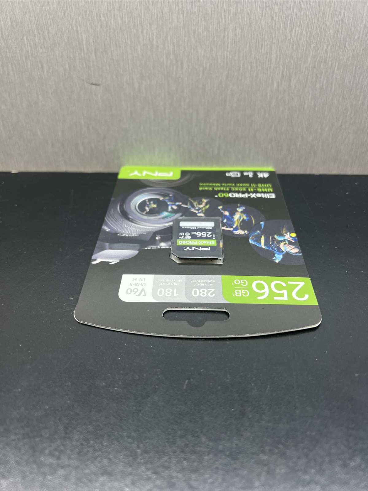 256GB Elitex-Pro60 UHS-II SDXC Memory Card - R280Mb/S W180Mb/S, U3, V60, 4K UHD