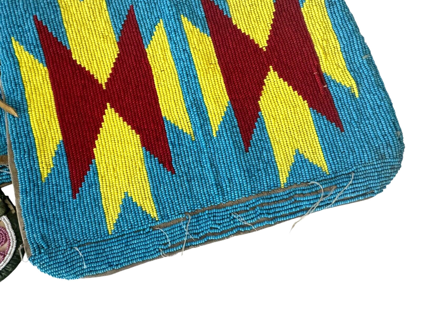 Antique Native American Plains Ceremonial Handmade Beaded Cuffs