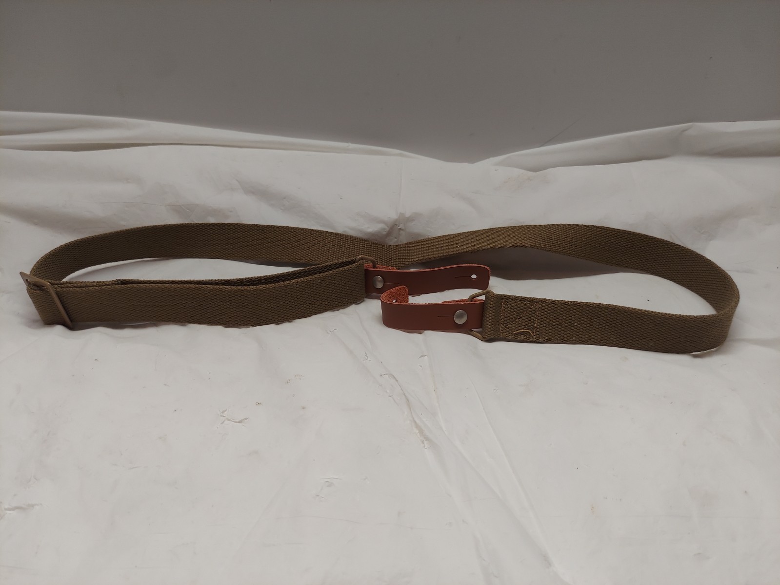 Chinese Military Style SKS Sling Canvas Strap Type 56 Khaki Wide Ends New