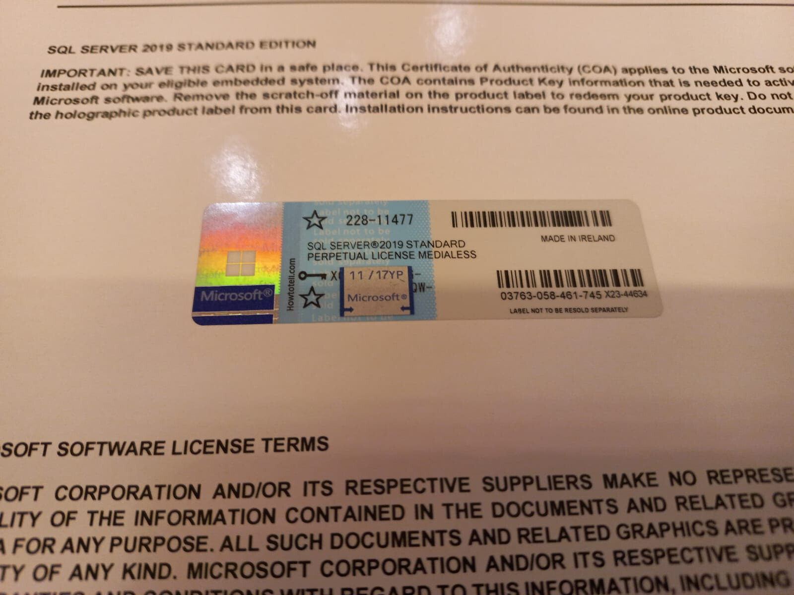 Microsoft SQL Server 2019 Standard 24 Core License unlimited User CALs 228-11477