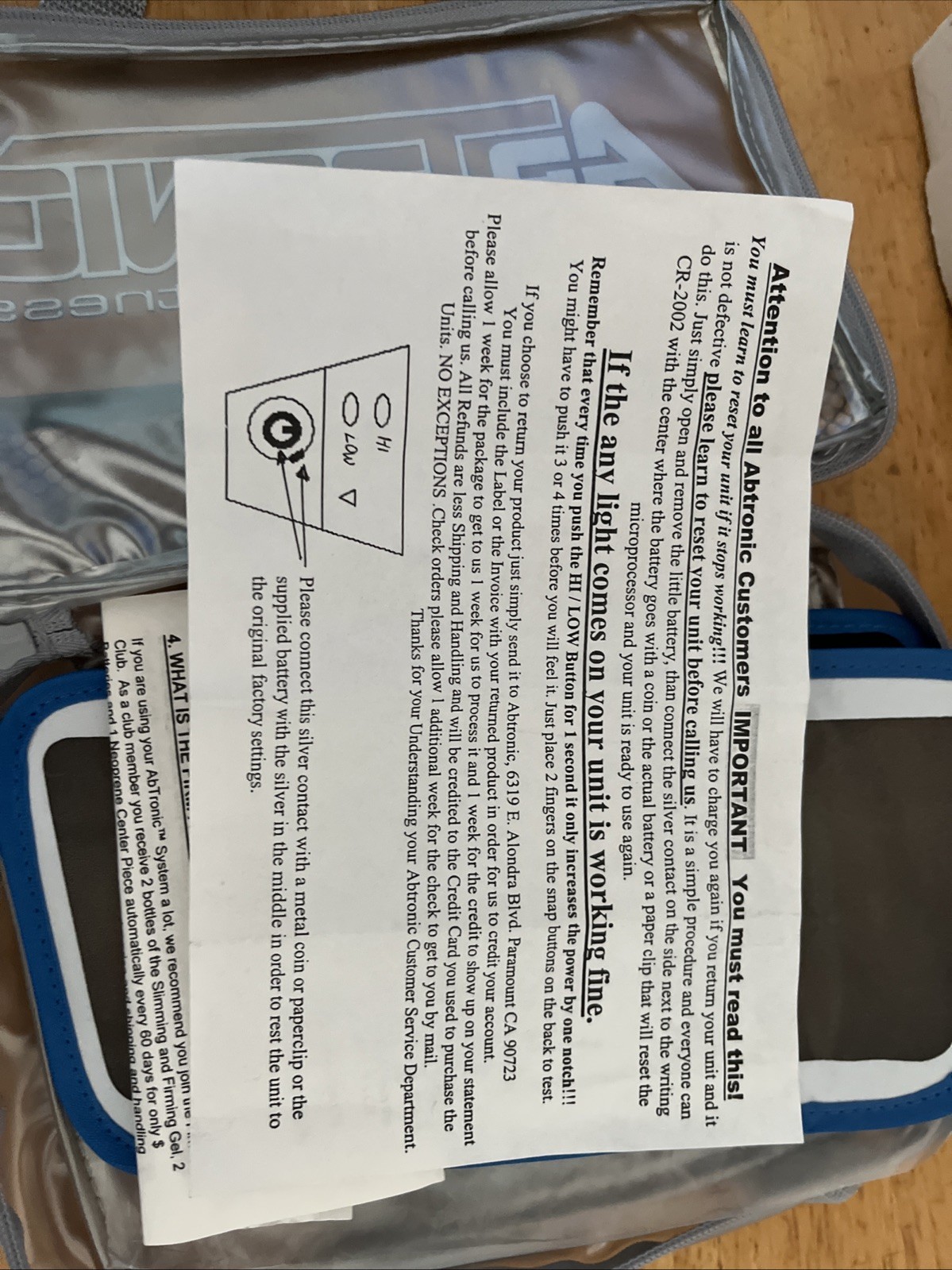 Abtronic Electronic Stimulator /Rehabilitation Therapy