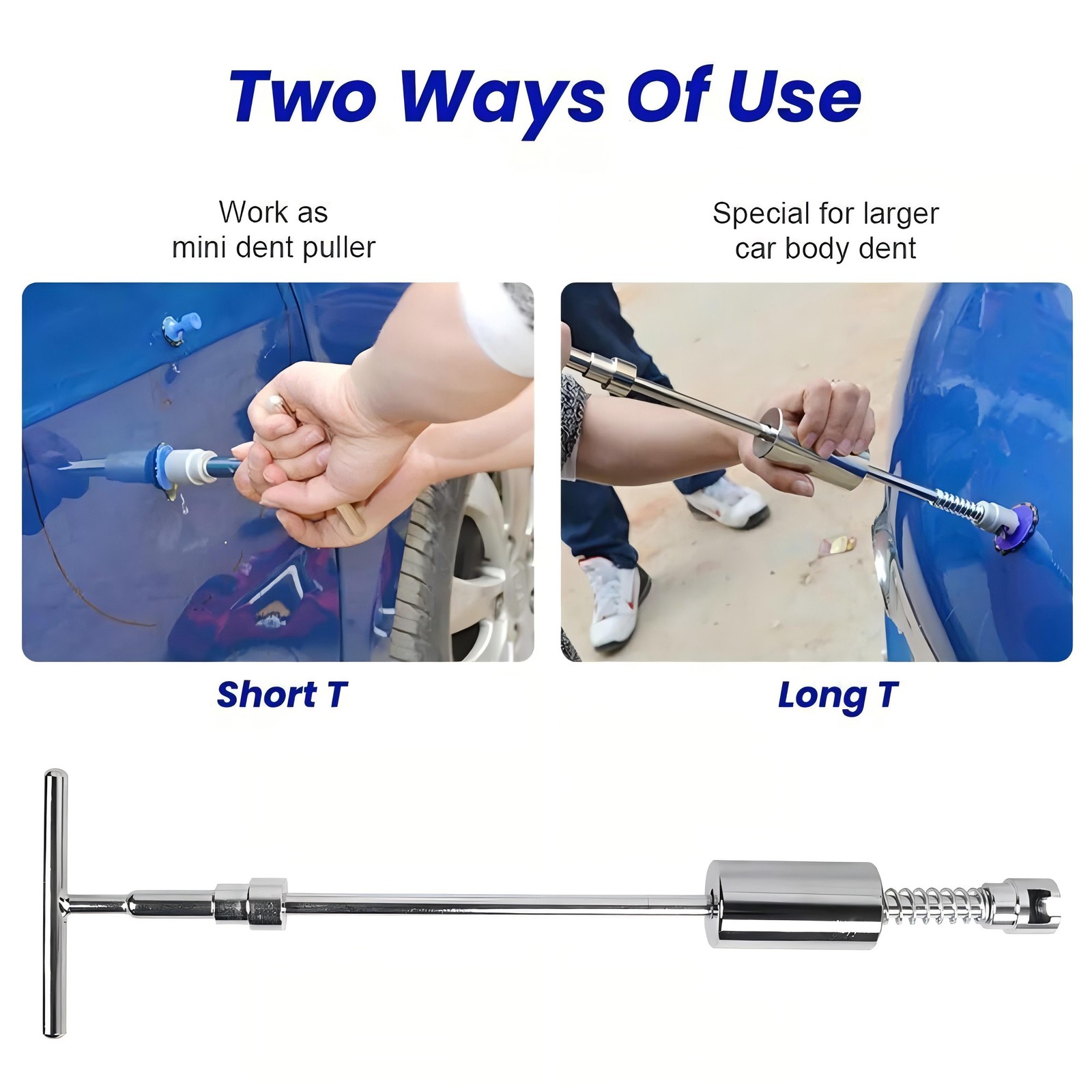 Car Body Slide Hammer Paintless Dent Repair Tools Puller Lifter Hail Removal Kit