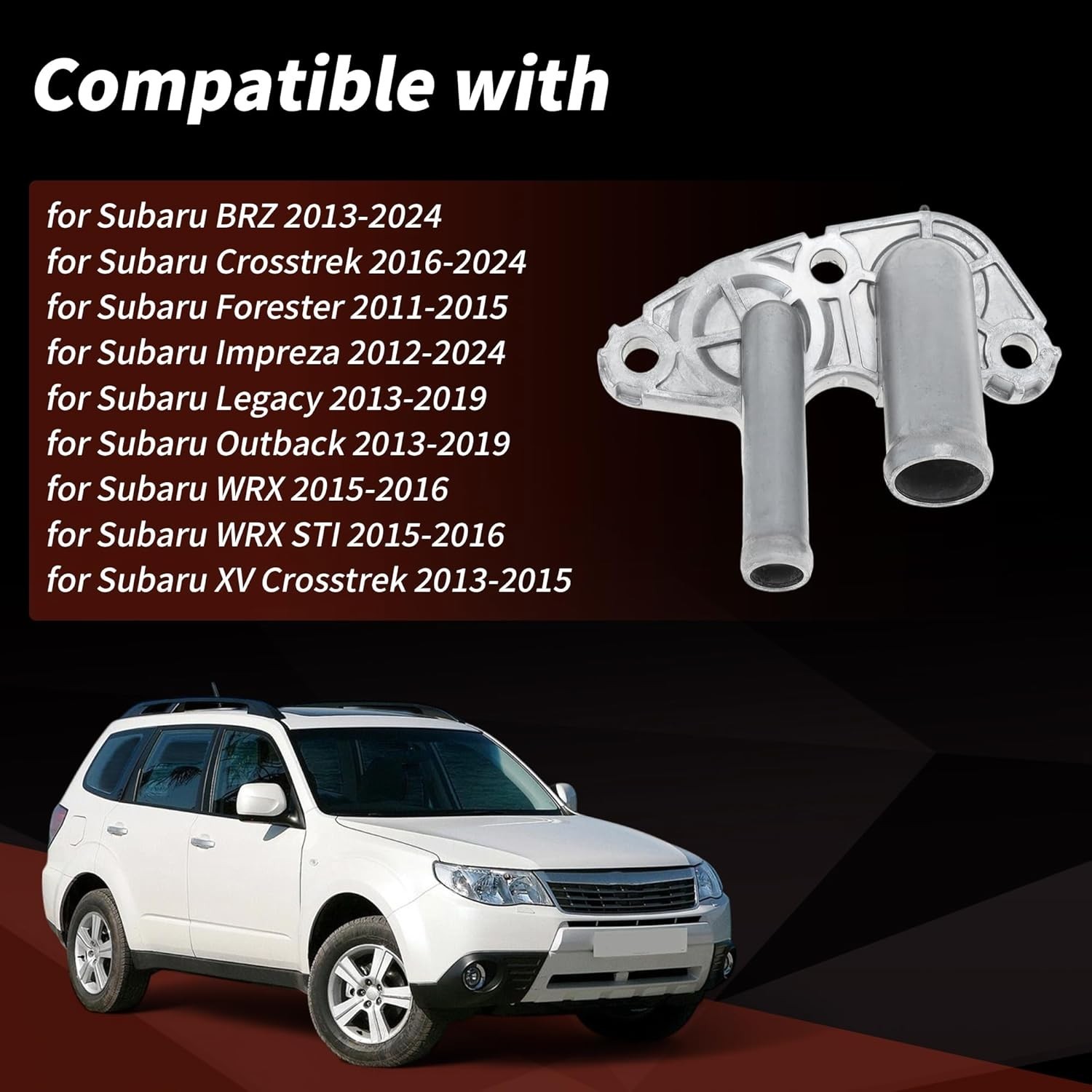 Upgraded Metal Valve Hose Connector for Subaru Forester Impreza Legacy Outback