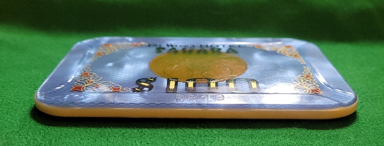 obsolete Sahara Casino Las Vegas $100.00 Baccarat Plaque