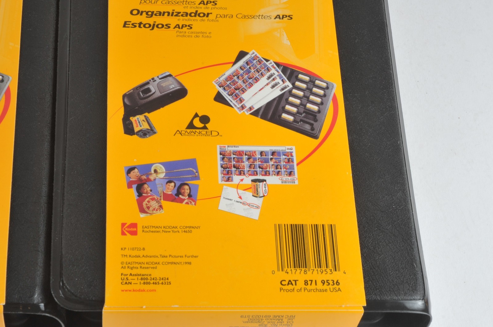 Lot of 3 NOS Vintage Kodak Advantix Film Roll Organizer Holds 12 Cassettes Each