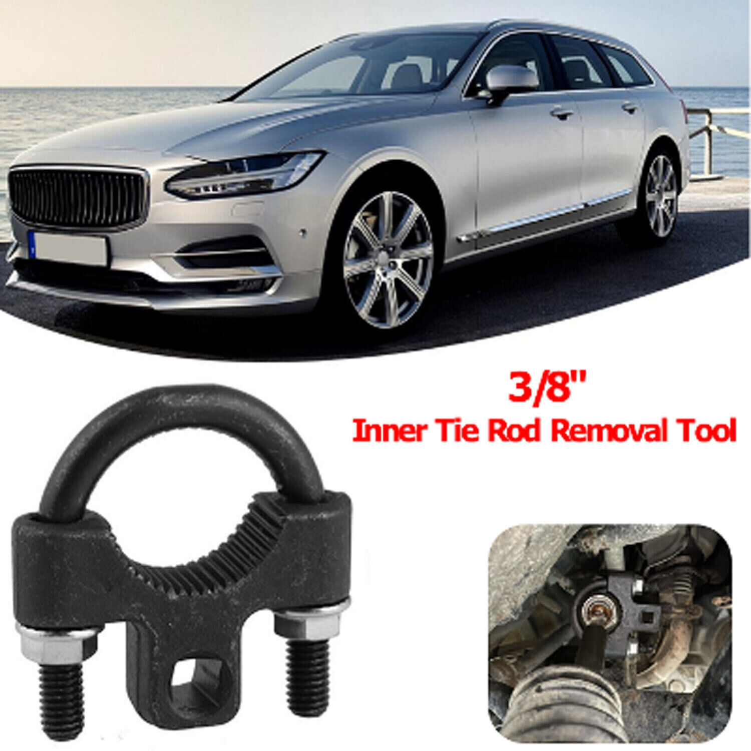Inner Tie Rod Tool Removal Remover 3/8" Low-Profile Turner Installer Car .