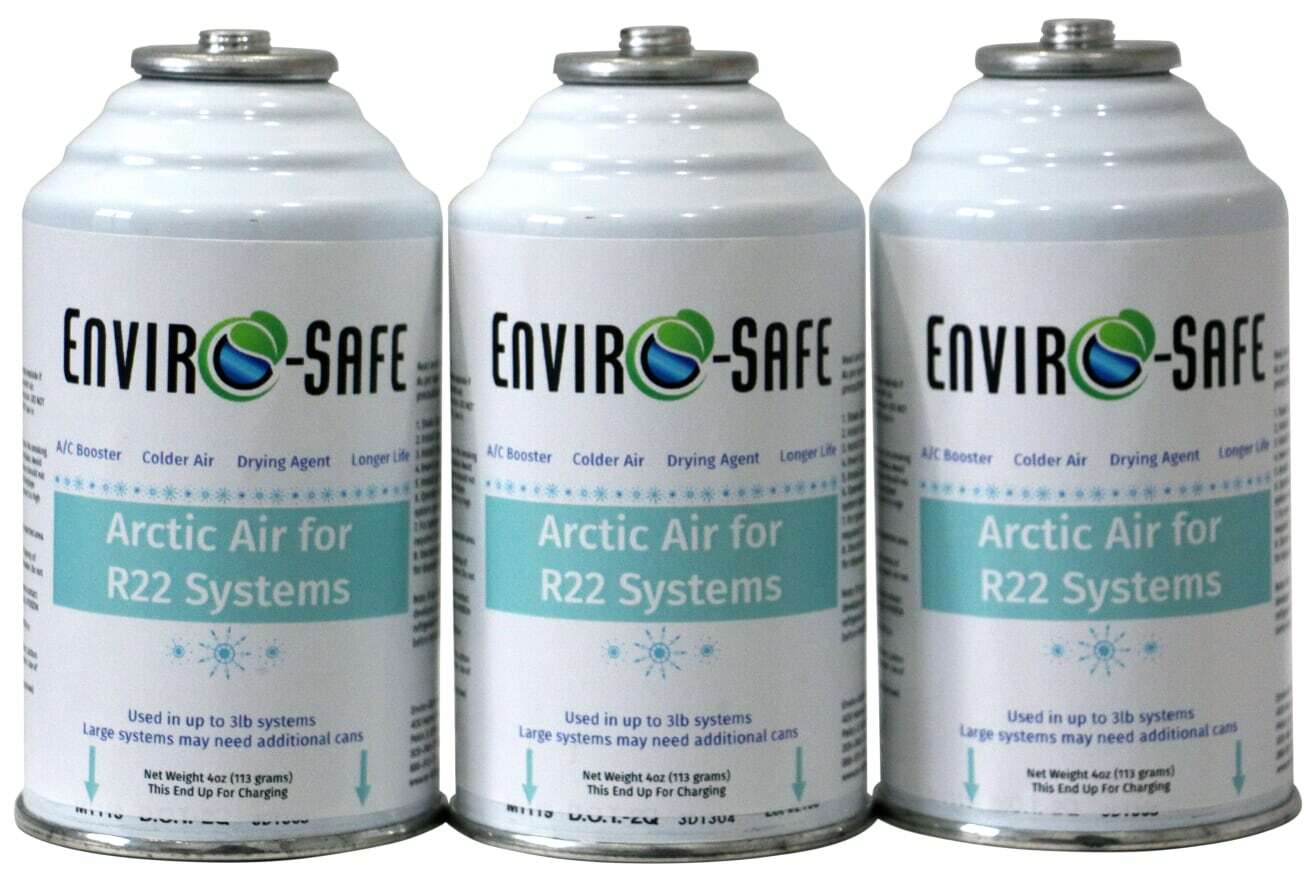 Envirosafe Arctic Air for R22, AC Support, Envirosafe, (3) 4 oz cans