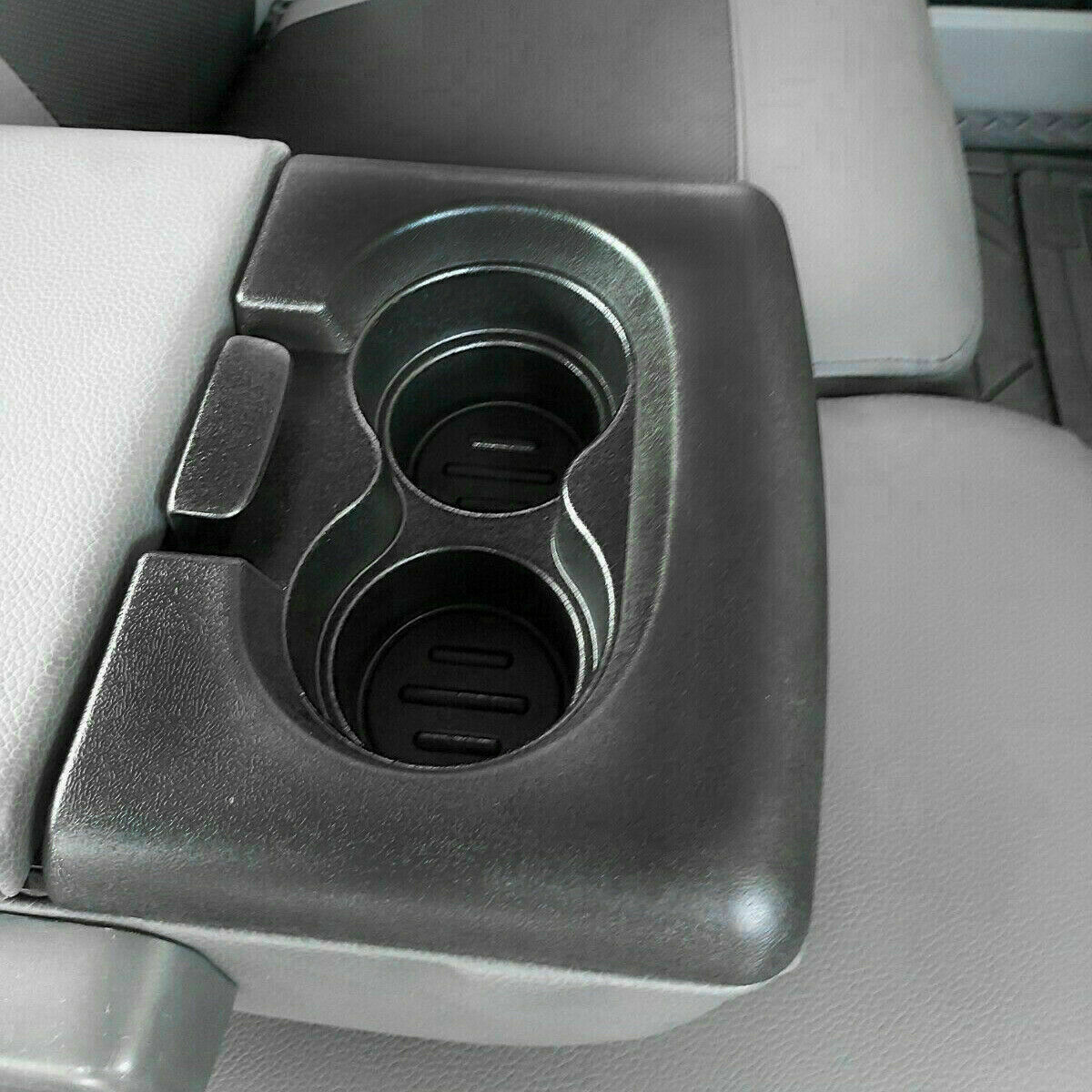 For Ford F150 2004-2014 Black Center Console Cup Holder Armrest Cover Pad Trim