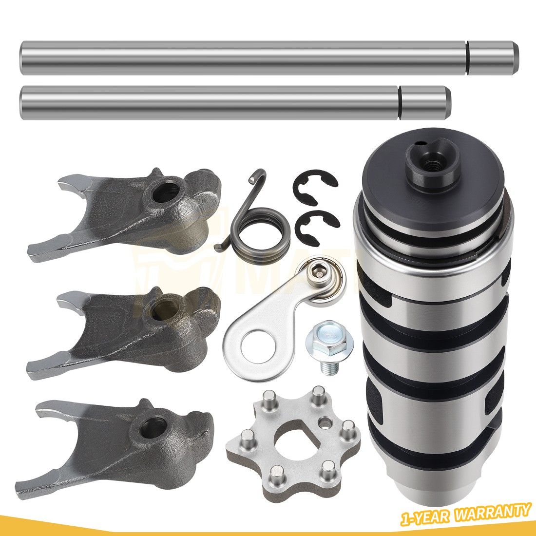 Shift Cam & Shift Forks Guide Bars Rods Set For Yamaha Banshee YFZ350 1987-2006