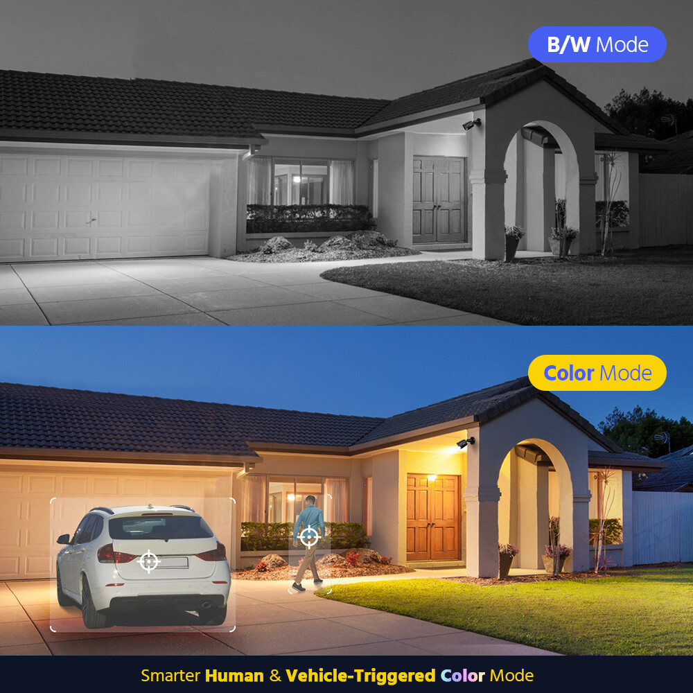 ANNKE 5MP Audio CCTV Security Camera Outdoor Color Night Vision Human Detection