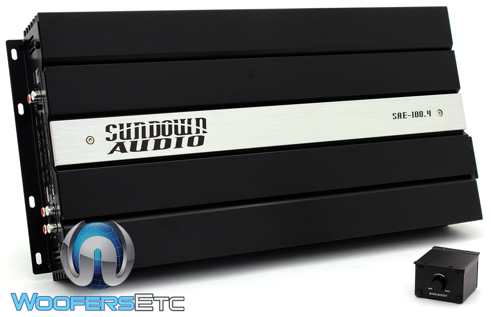 SUNDOWN AUDIO SAE-100.4 4-CHANNEL 600W RMS COMPONENT SPEAKERS TWEETERS AMPLIFIER