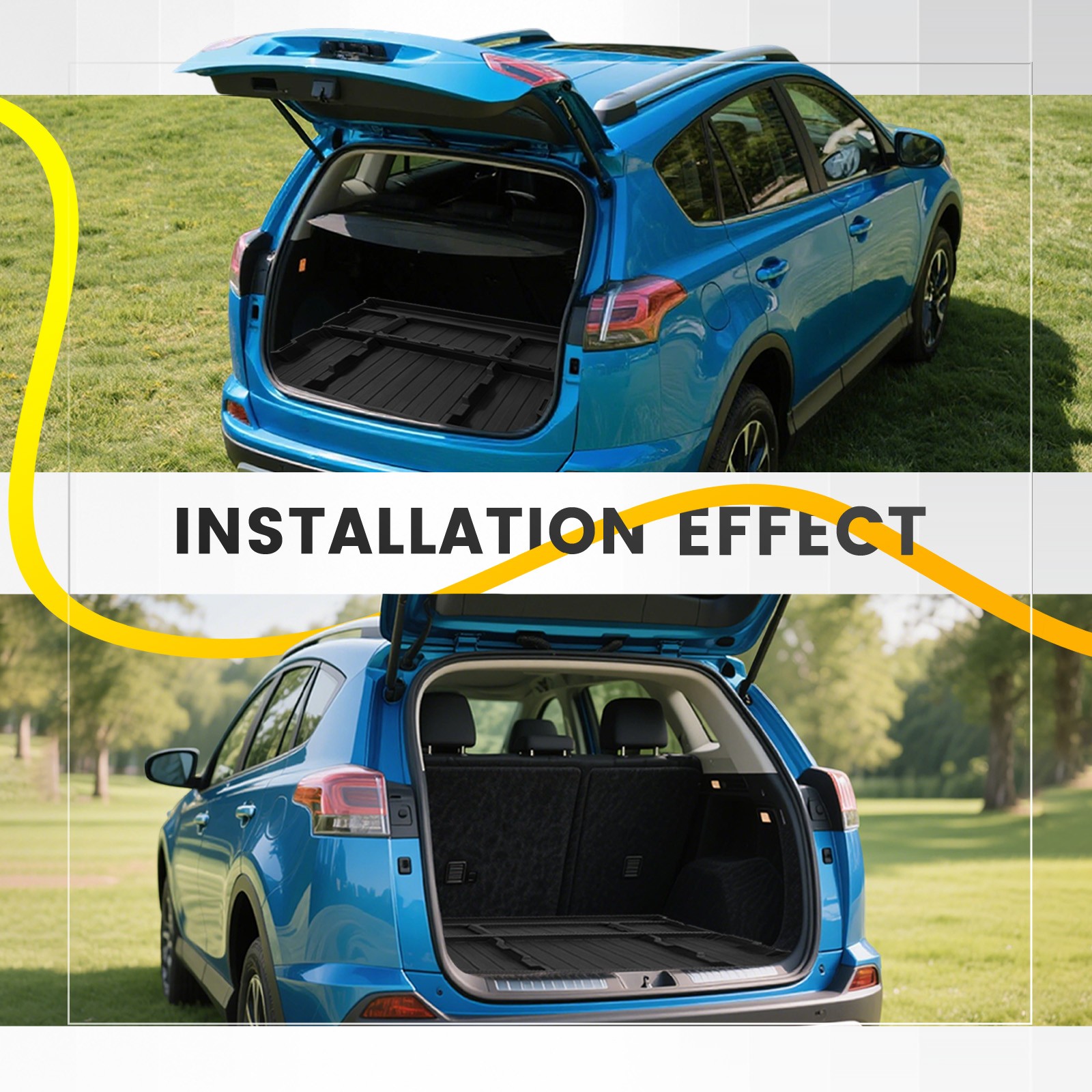 Rear Hatch Trunk Hidden Floor Storage Extra Space Box For Toyota RAV4 2019-2024