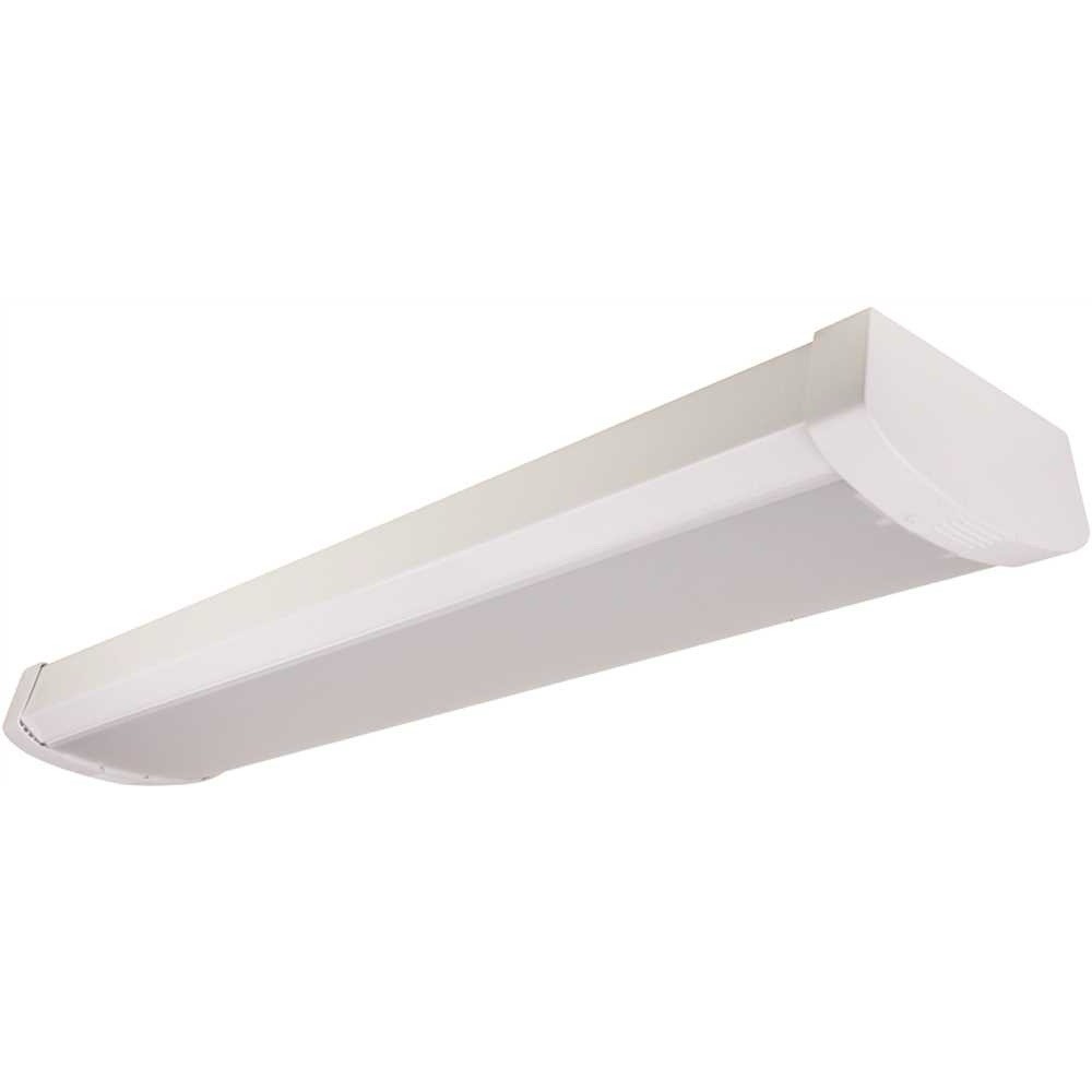 4’ 48 inch 4,000 Lumen White Integrated LED Wraparound Light Fixture Rectangular
