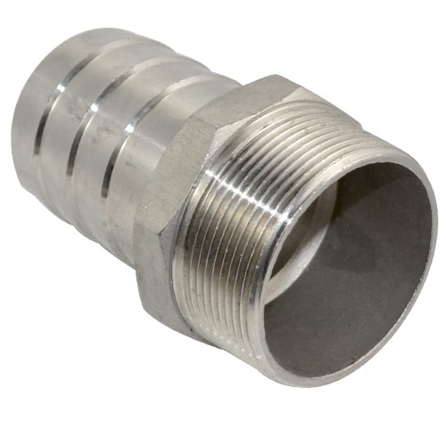 1" MALE NPT Thread Pipe Fitting to 1" Barb Hose Tail End Connector Stainless 304