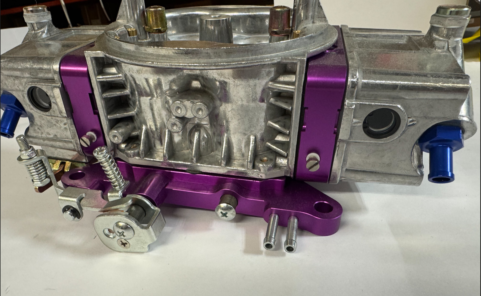 850 Carb Holley Style 850HP 4 Barrel Double Pump Pumper Carburetor PURPLE SATIN