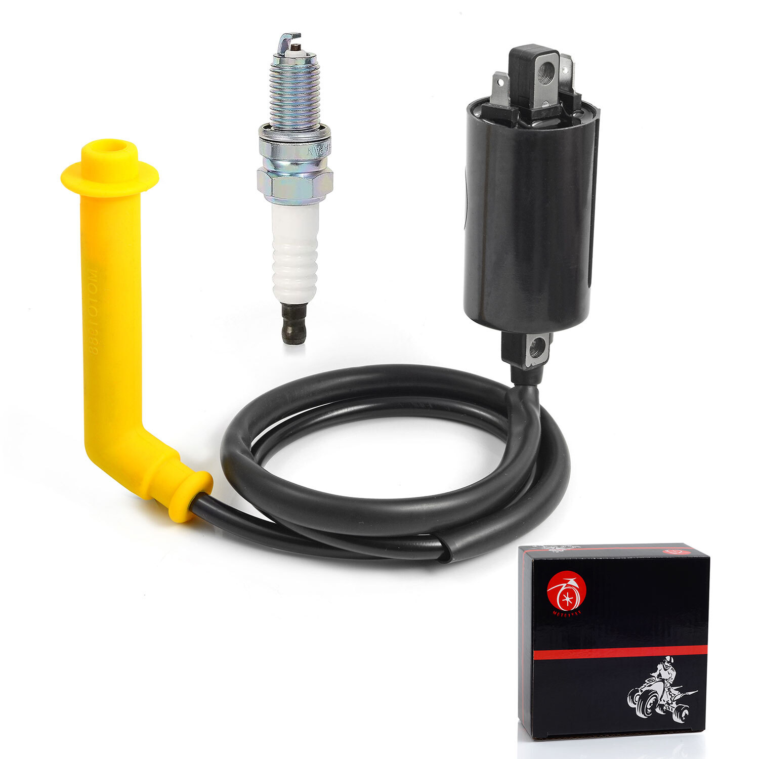 Ignition coil & Spark Plug Wire Cap For HONDA Rincon 680 TRX680FA FGA 2006-2014