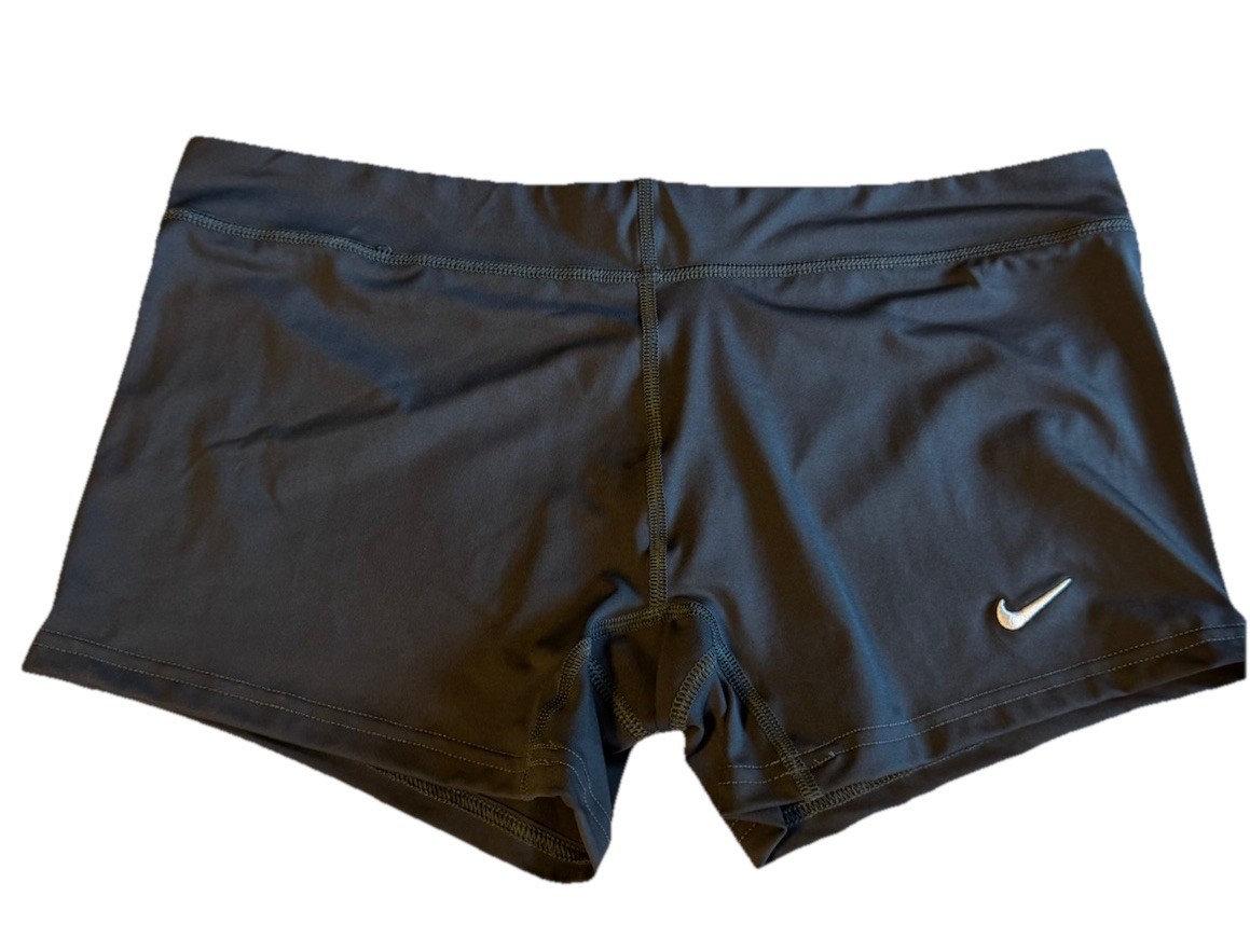 NIKE Womens DRI-FIT Athletic Volleyball Cheer Shorts Black Anthracite Sz XL NWT