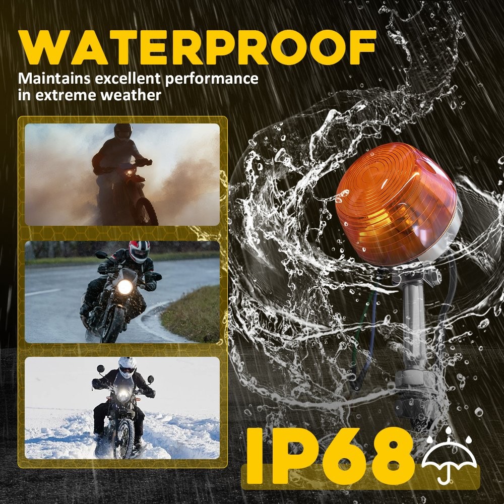 2x Front/Rear Turn Signal - Single Filament Fit Honda CB175/200/350/450/500/750