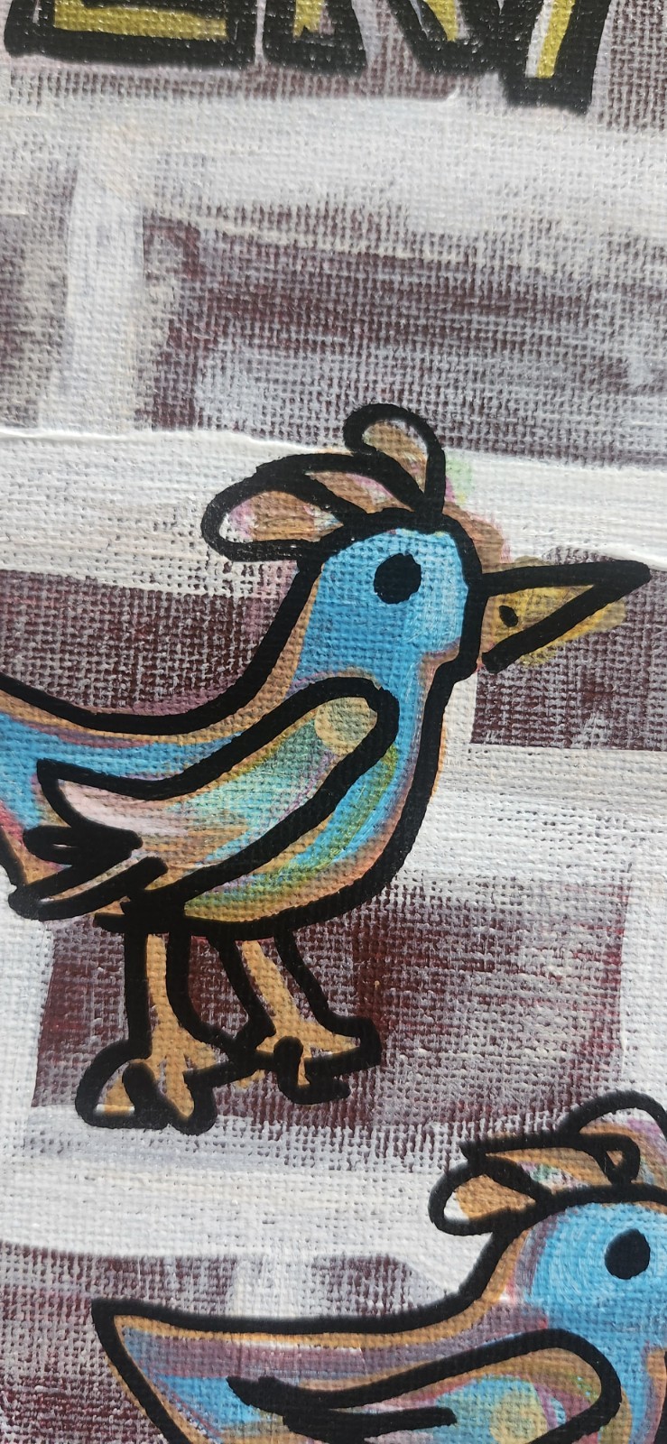 Every Little Thing Is Gonna Be Alright | 11x14 Acrylic Painting Three Birds