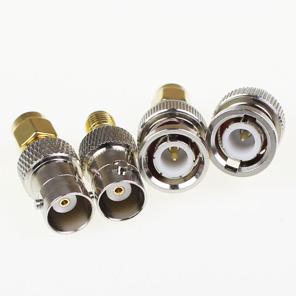 4/8PCS BNC to SMA Type Male Female RF Connector Adapter Test Converter Kit