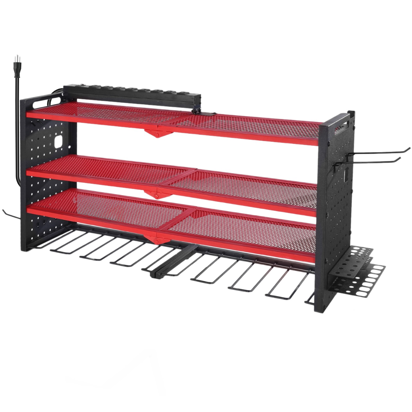 Uimoso 4-Layer Power Tool Organizer with Charging Station and Drill Storage