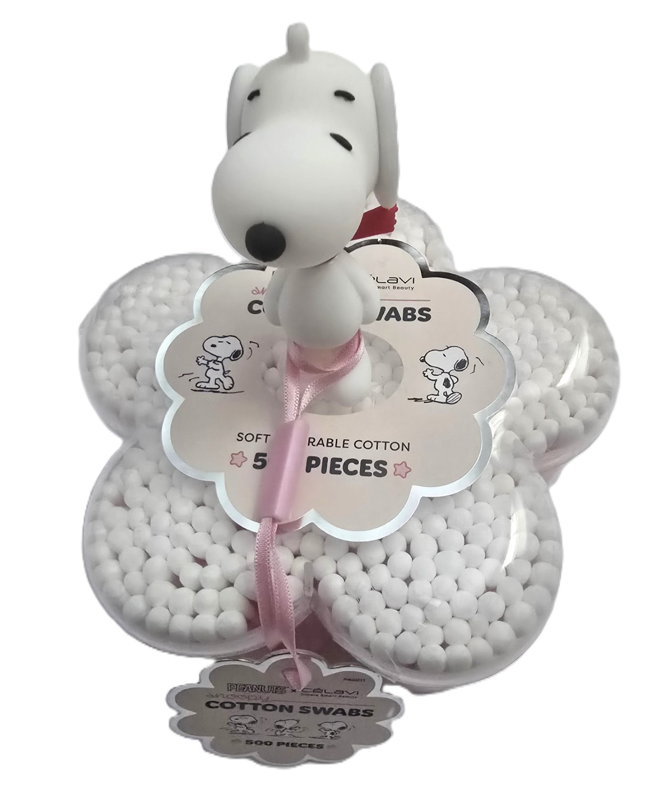 Celavi X Peanuts Snoopy 500Pc Cotton Swabs with case