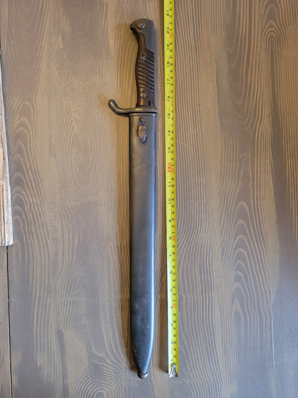 EXCELLENT! WWI German Mauser Butcher Blade Bayonet & Sheath