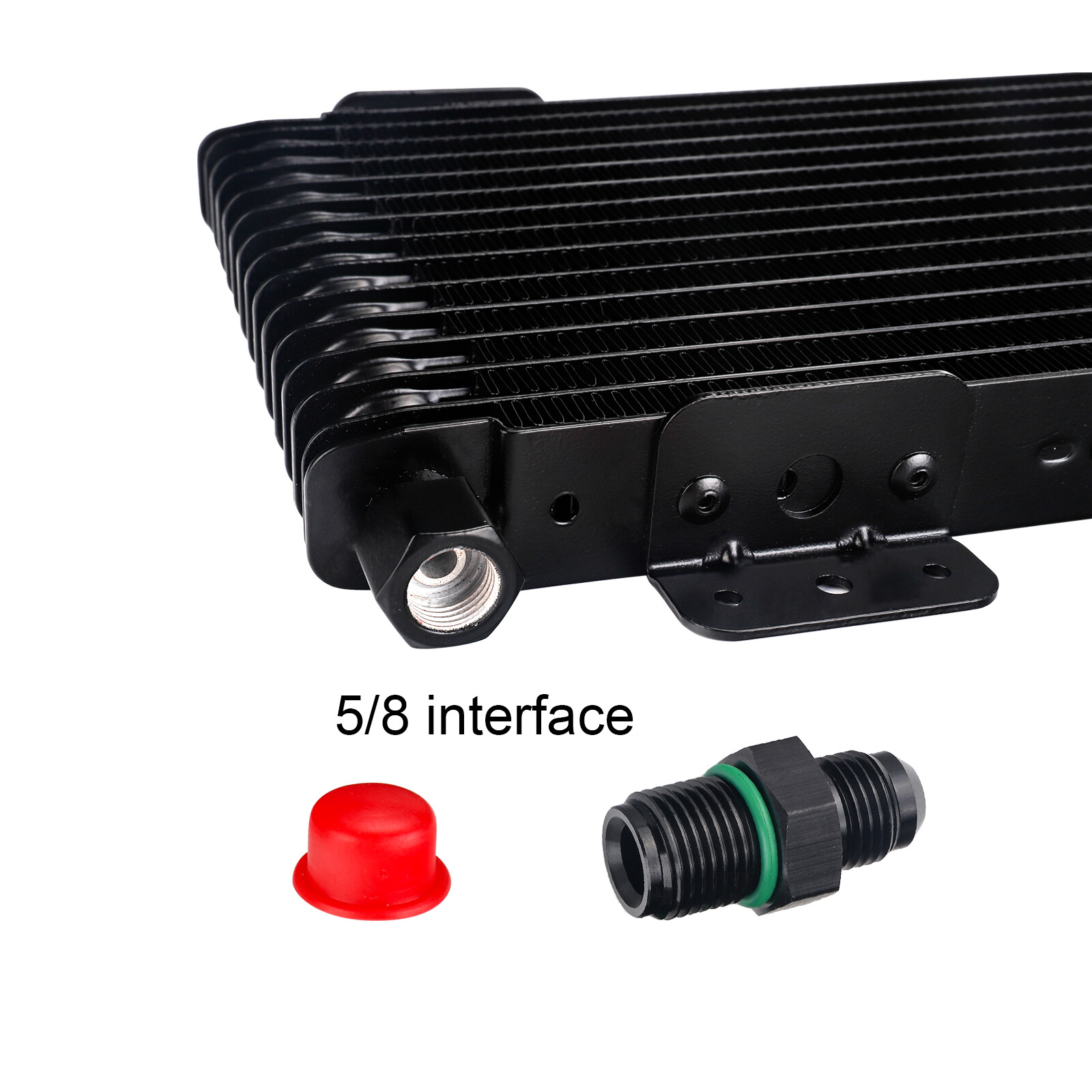 New Automatic Transmission Oil Cooler Max Heavy Duty 40,000 GVW + 6AN Fittings