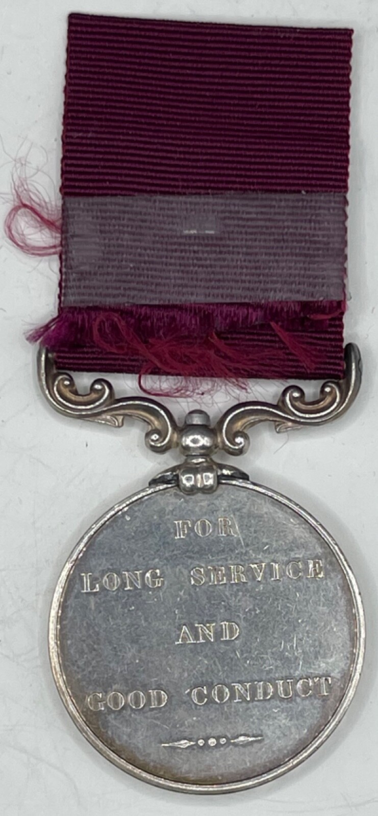RARE ORIGINAL BRITISH ARMY LS&GC MEDAL OFFICIALLY IMPRESSED NAMED WARWICKSHIRE