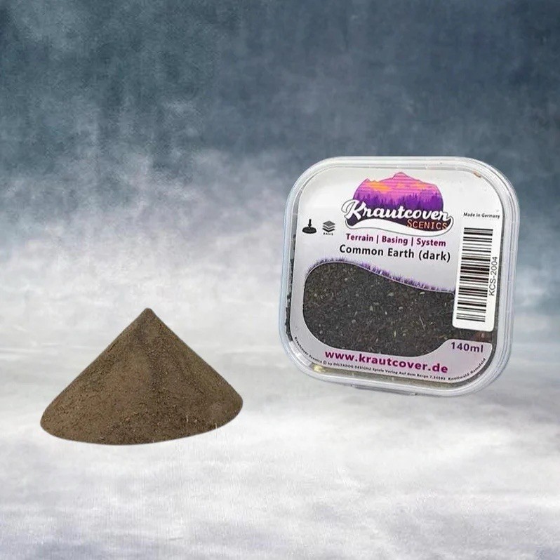 krautcover scenics Basecover Basing Material - Common Earth (Dark)