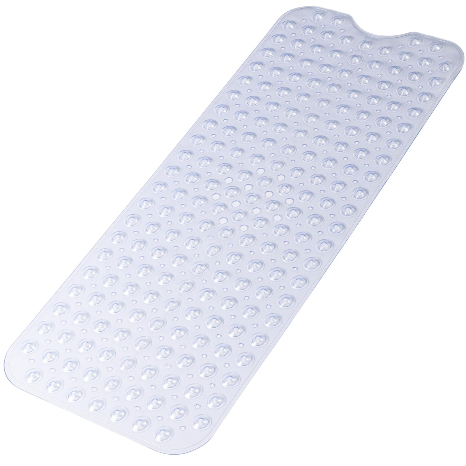 40 x 16 Inch Machine Washable Tub Mats With Suction Cups And Drain Holes Perfect