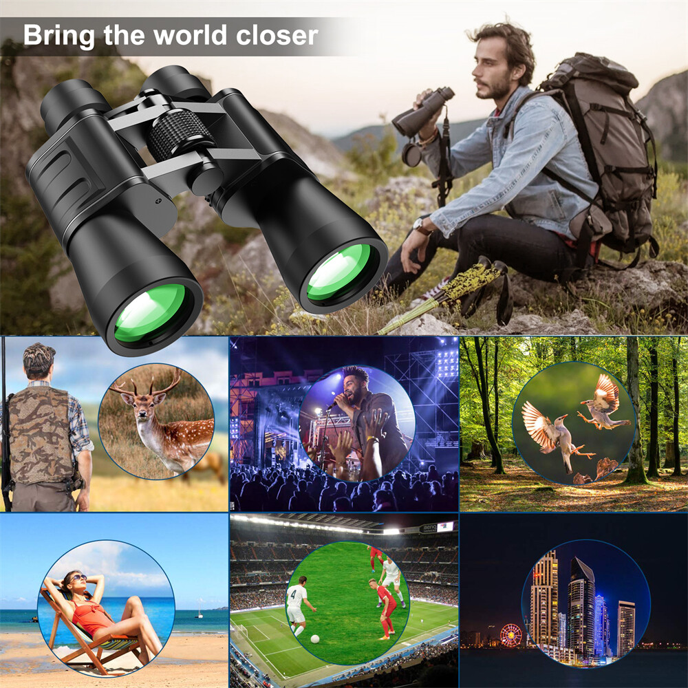 180x100 Military Zoom Powerful Binoculars Day/Low Night Hunting Camping Outdoor