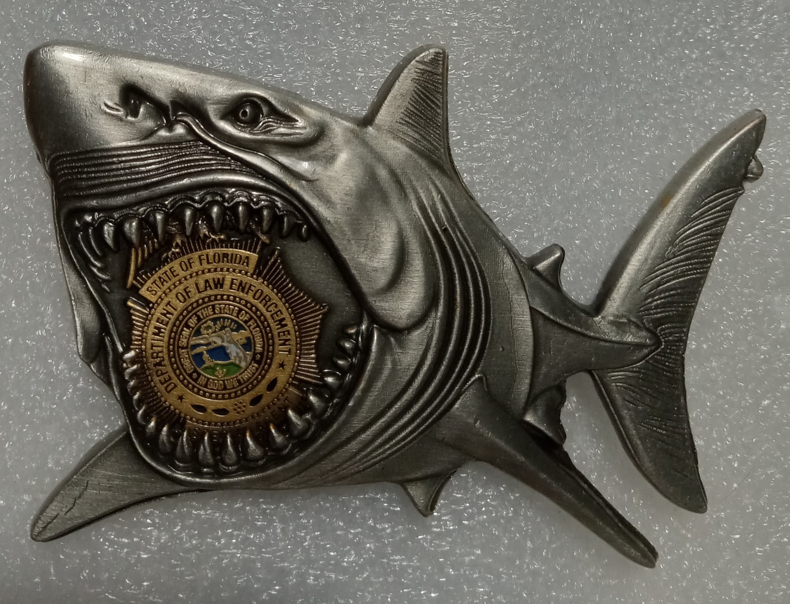FDLE Protective Services SHARK CHALLENGE COIN sheriff FL governor police FLORIDA
