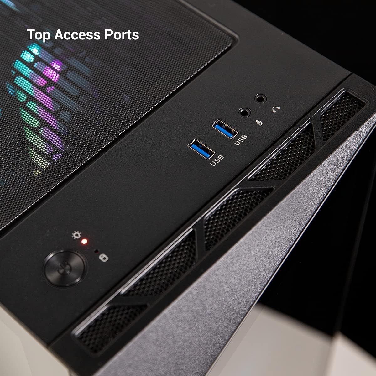 iBuyPower ARGB Gaming Desktop i7 Computer PC 32GB RAM 1TB SSD RTX4060 Win11