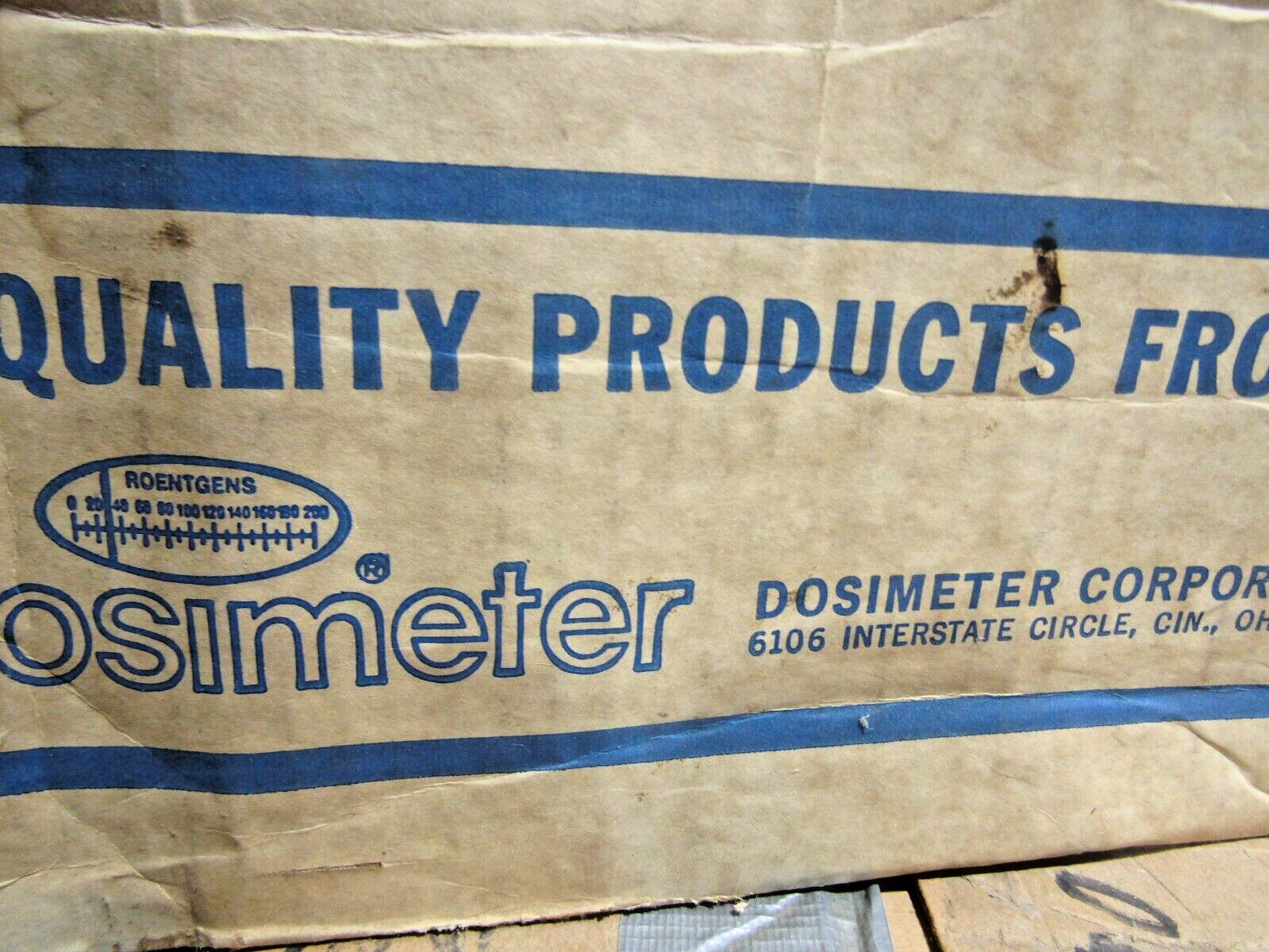 ✌ NEW DOSIMETER 611 0-5 R GAMMA X-RAY POCKET DOSIMETER 0-5R