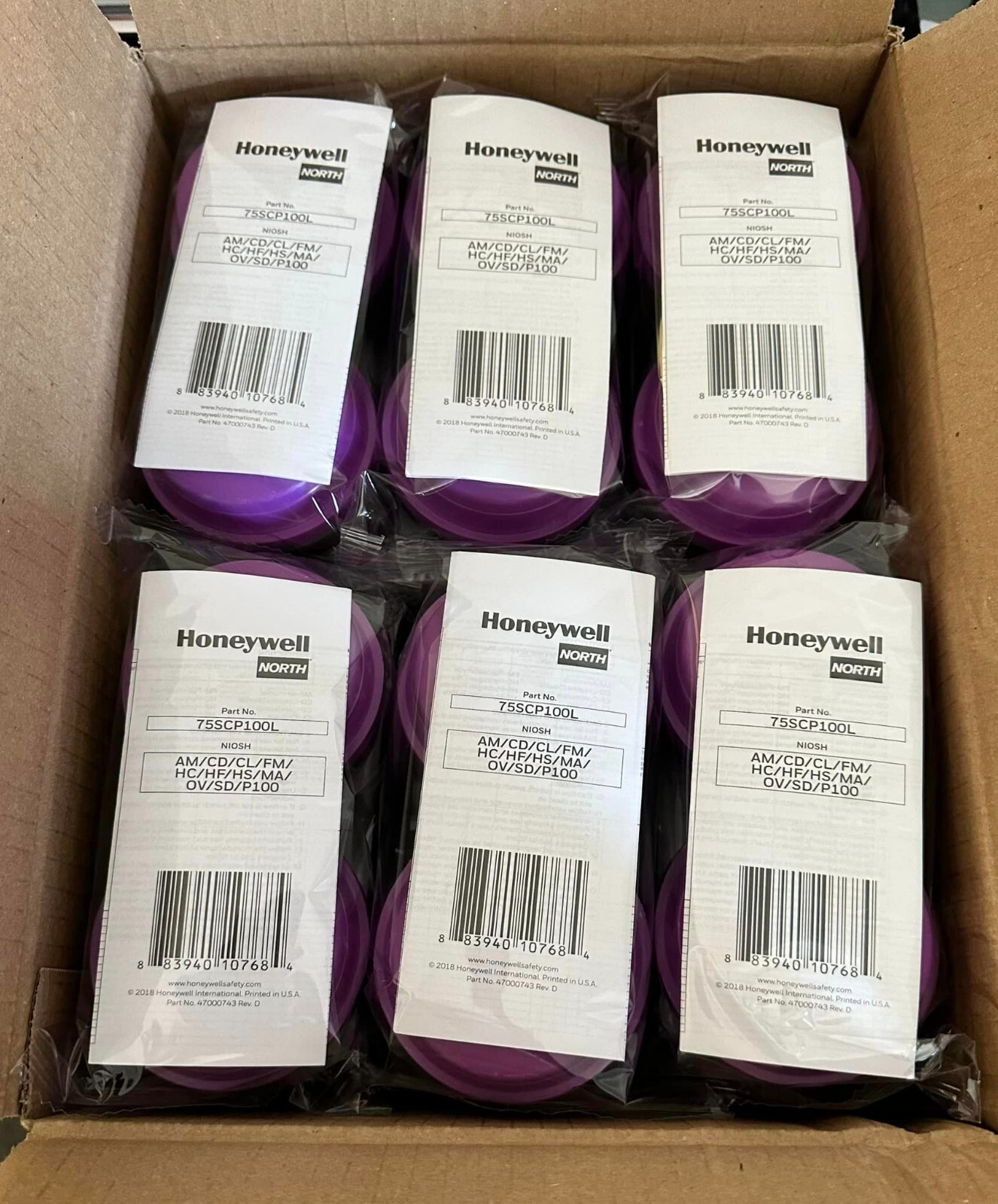 North 75SCP100L Multi Cartridge Fits 770030 76008A 550030 54001 Case 12 Packs