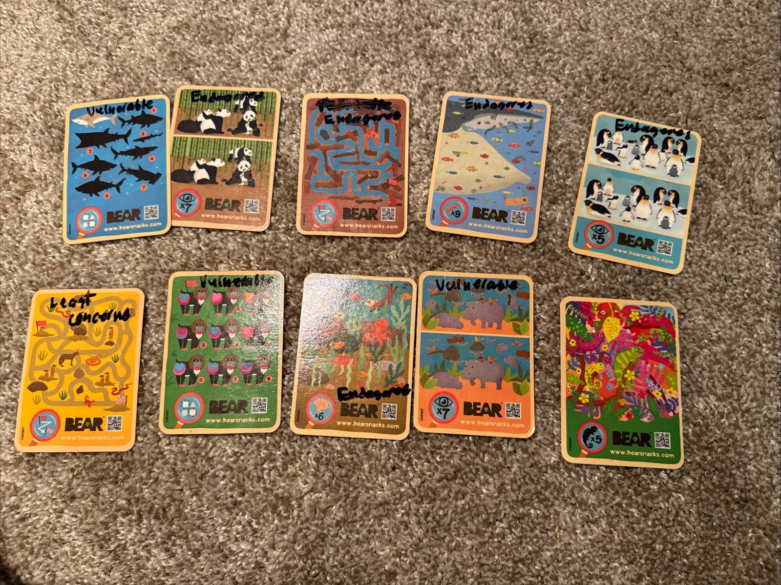 Bear Greatest Games And Fruit Snacks Trading Cards Lot Of 97
