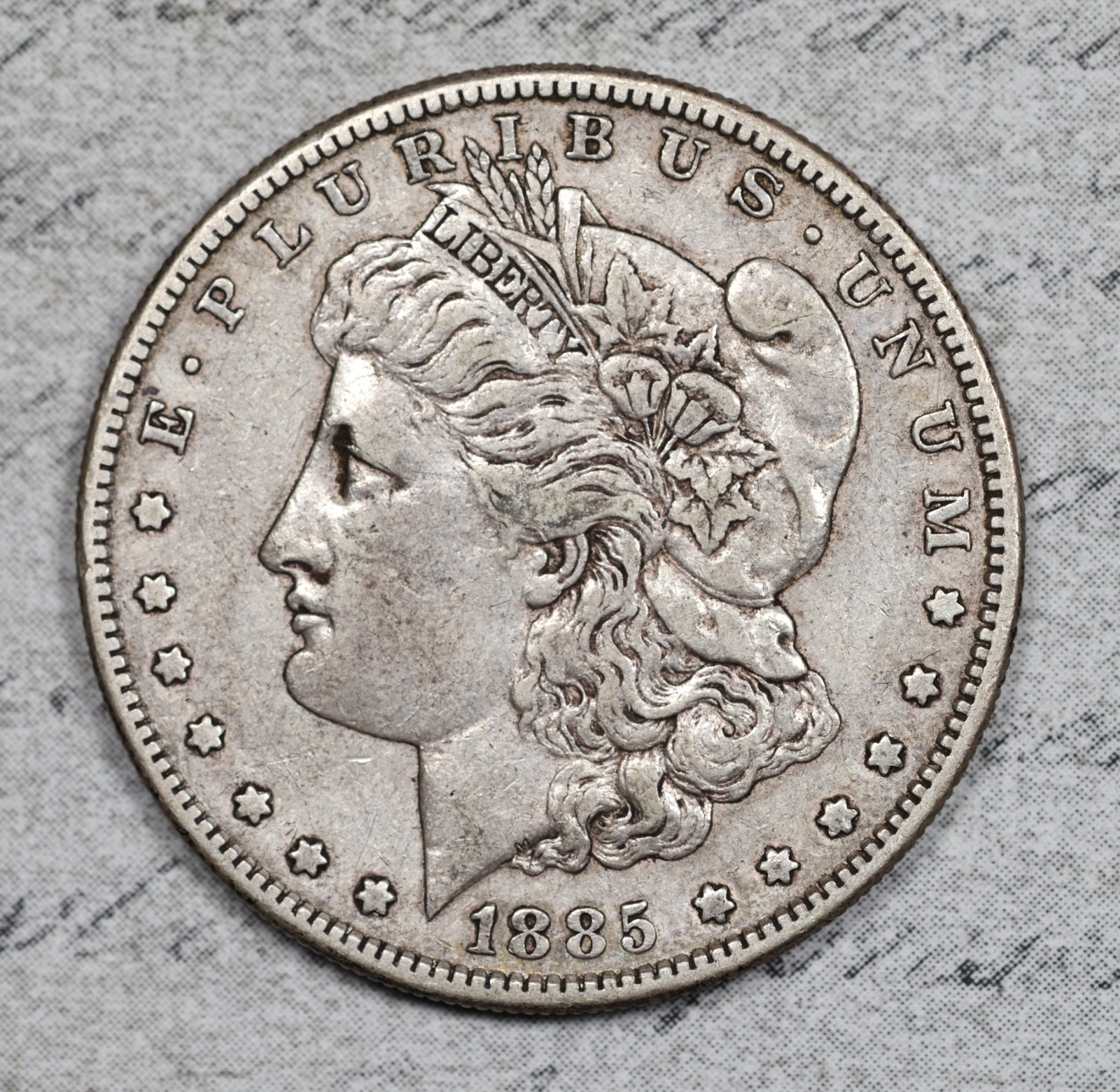 1885-S Morgan Dollar Tough Date VF! #3EXQ