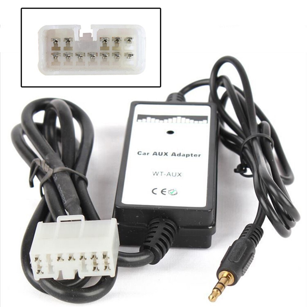 Car Music Interface Adapter Audio 3.5mm AUX Input For Toyota