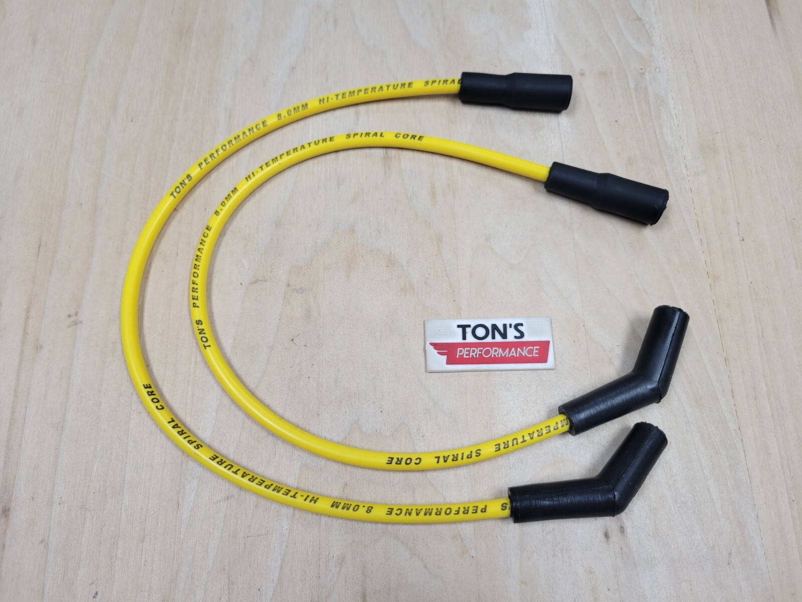 Ton's 8mm Ignition Spark Plug Wires Harley H-D FLT FLHT FLHR FLTR 99-08 Yellow