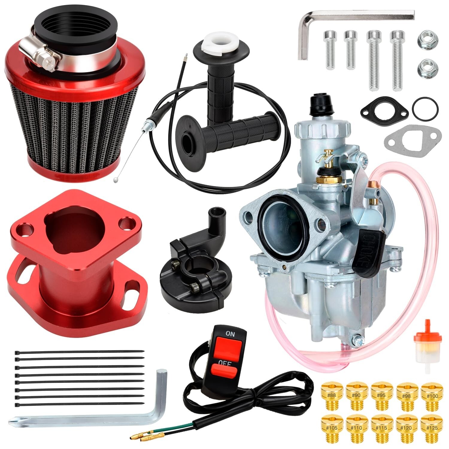 VM22 26mm Carburetor Throttle Assembly Kit For Predator 212cc 224cc 196cc CT200U