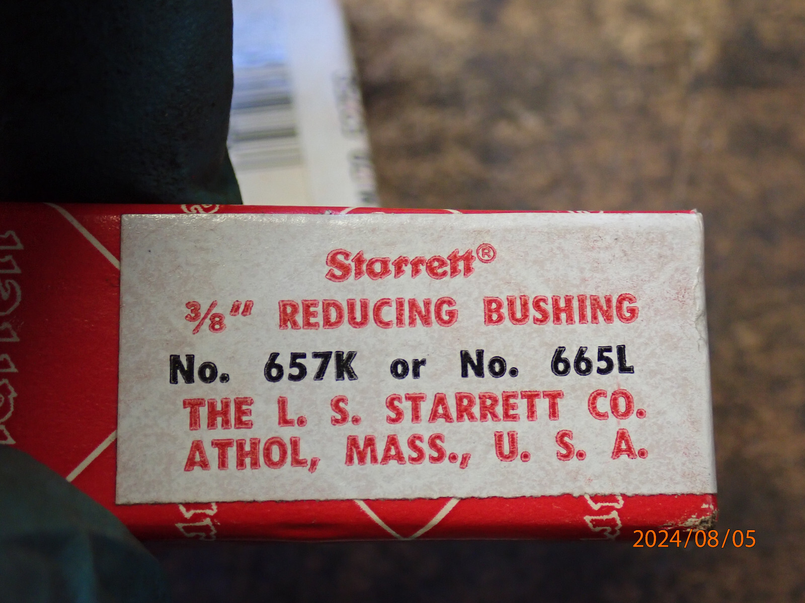 7 NEW OLD STOCK STARRETT REDUCING BUSHINGS MACHINIST TOOLING