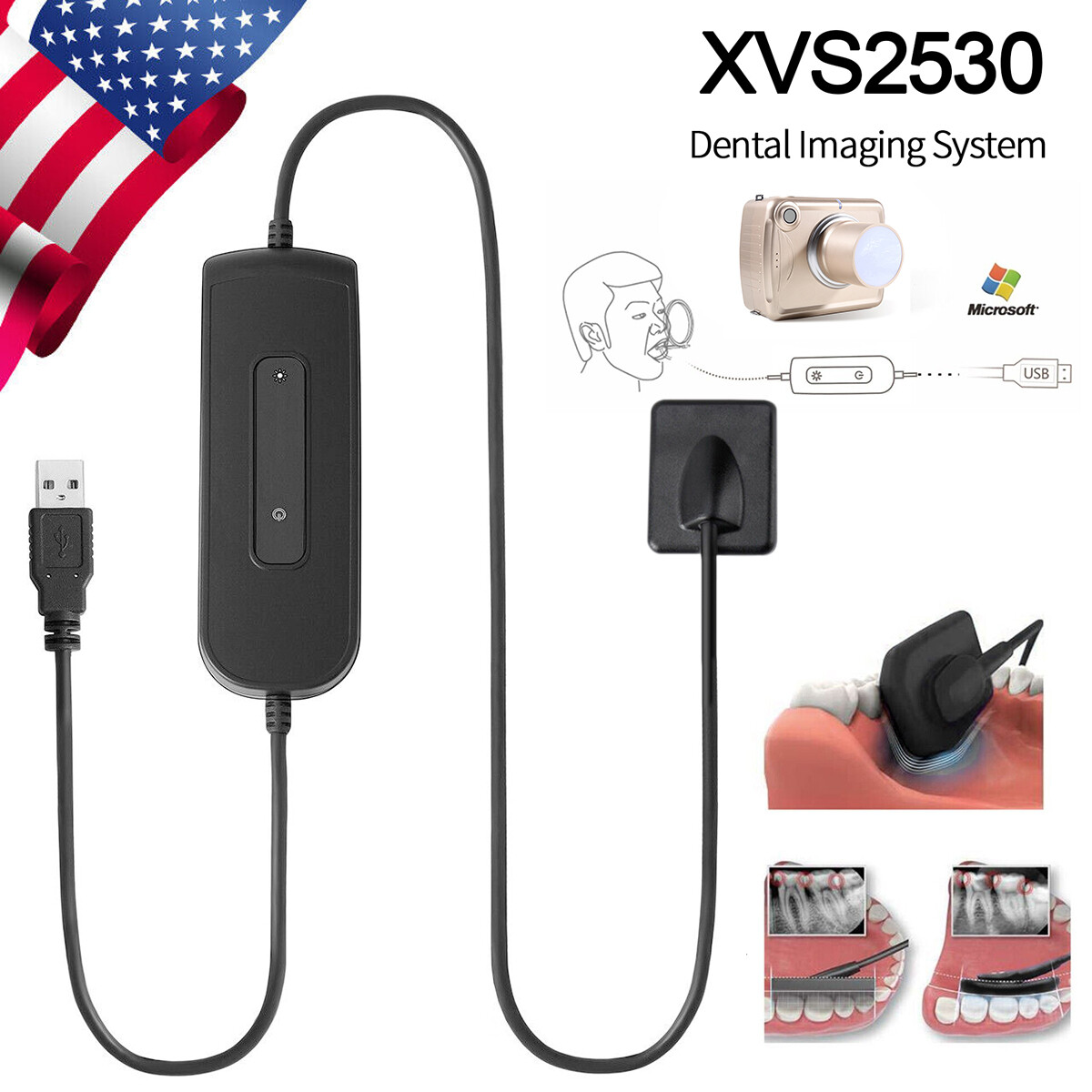 Soft Dental Digital Rayos X Sensor Intra-oral Imaging System 1.5 for Adults