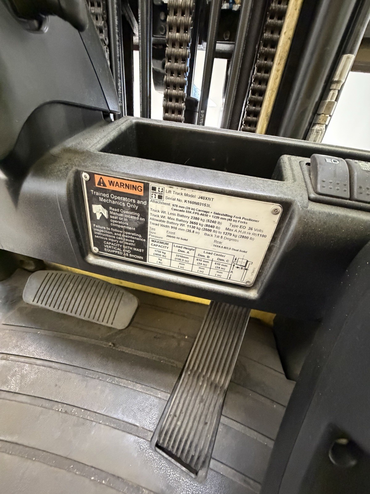 Hyster J40XNT LOW Hours