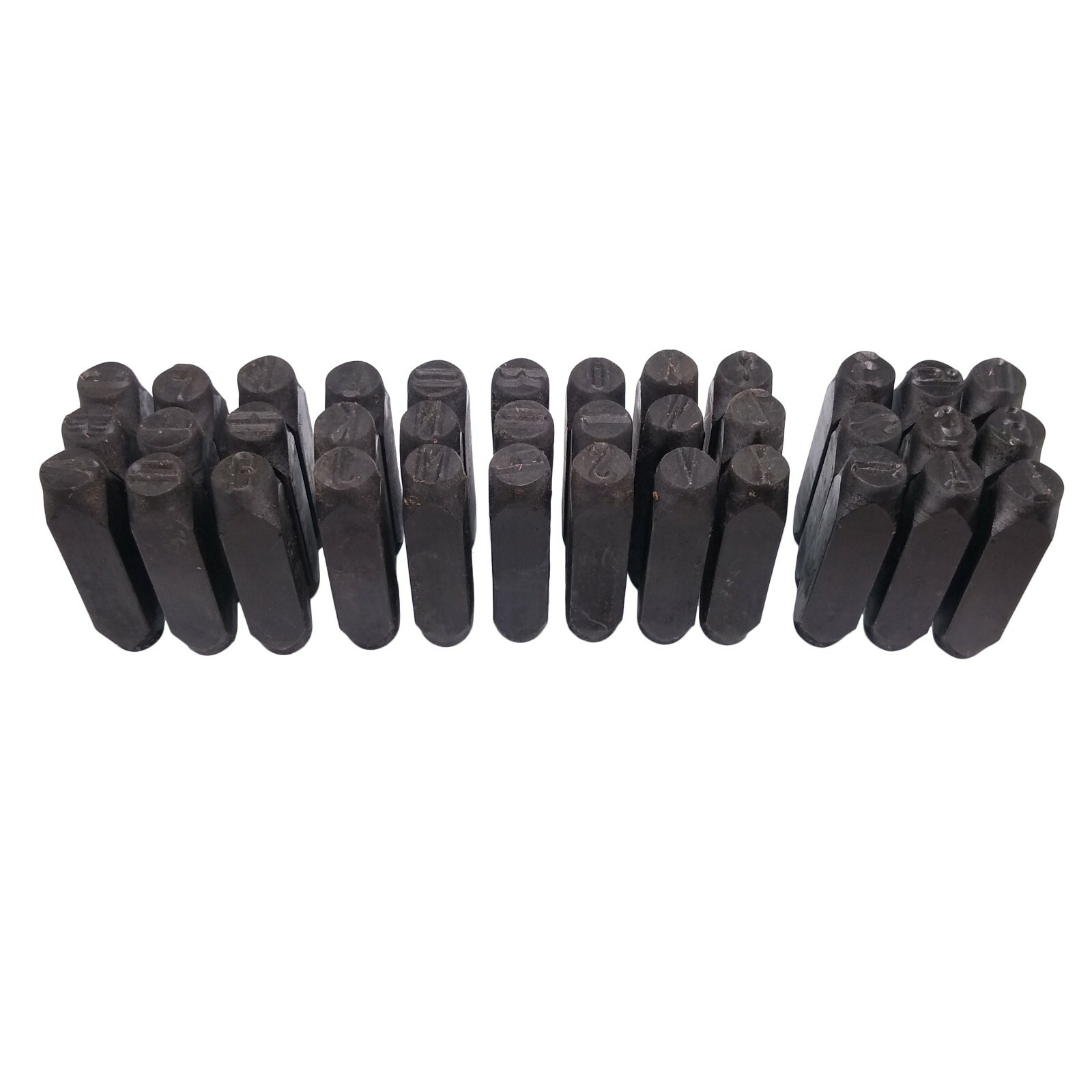 36pcs 1/2" 12.5mm Letter & Number Stamp Punch Set Hardened Steel