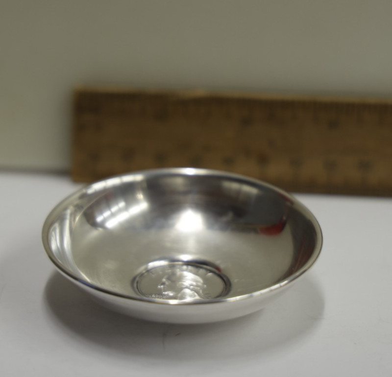Antique Baldwin & Miller B&M 1963 Wash 25c Sterling Bowl/Trinket Dish #760
