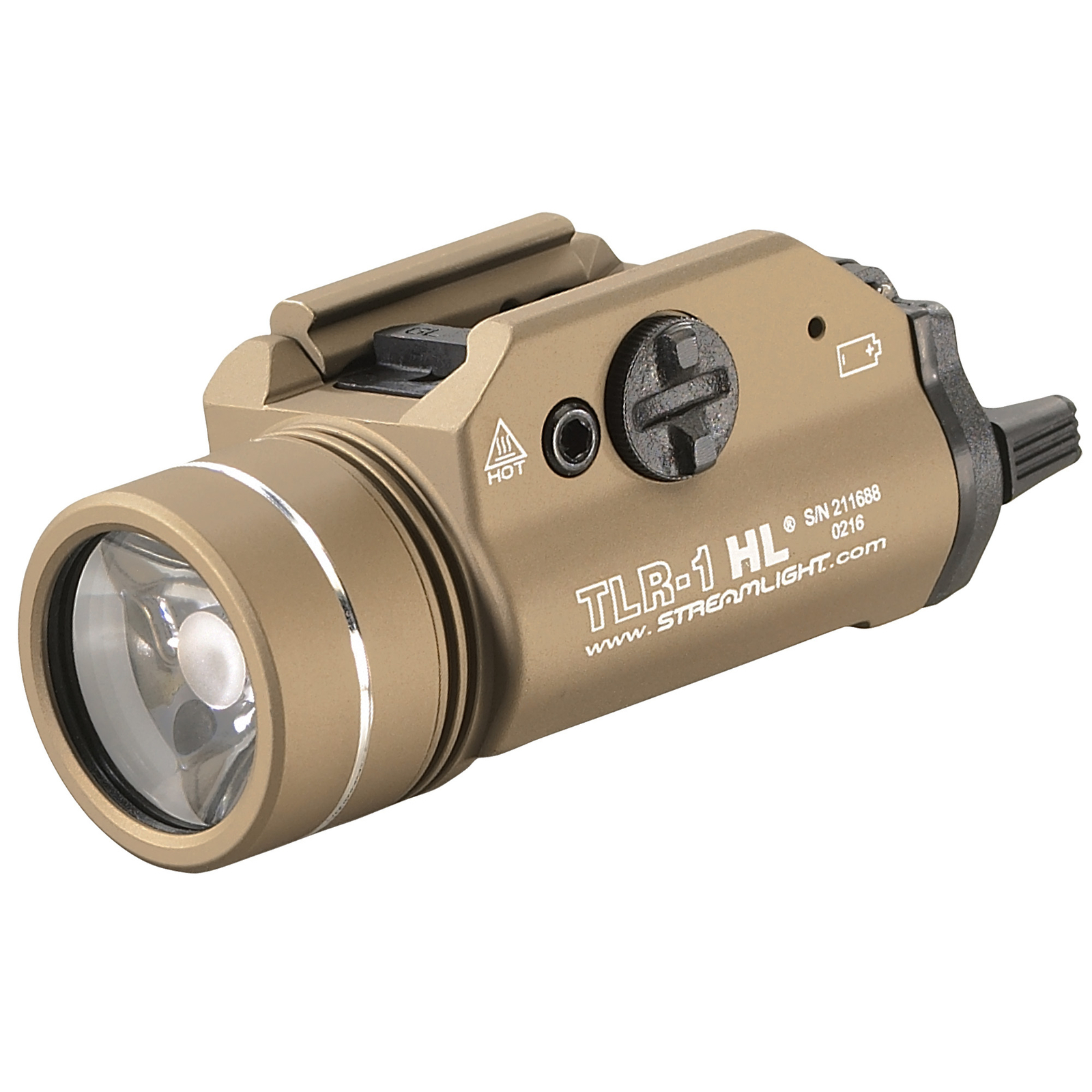 Streamlight 69266 TLR-1 HL Flashlight 1000 Lumens LED Mounted Light Dark Earth