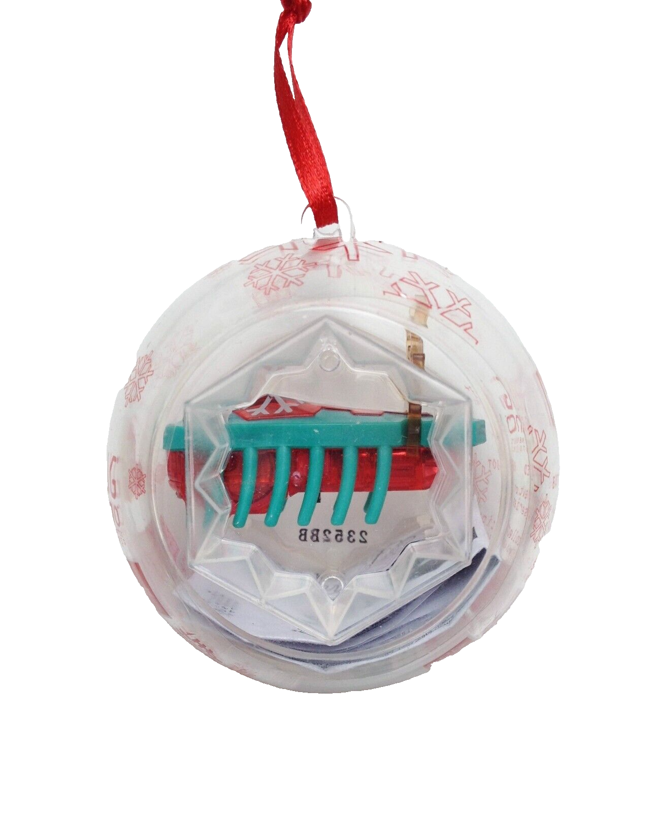 Hexbug Nano Reindeer Antlers TEAL Legs RED Body Hex Bug Rudolph Xmas Ornament