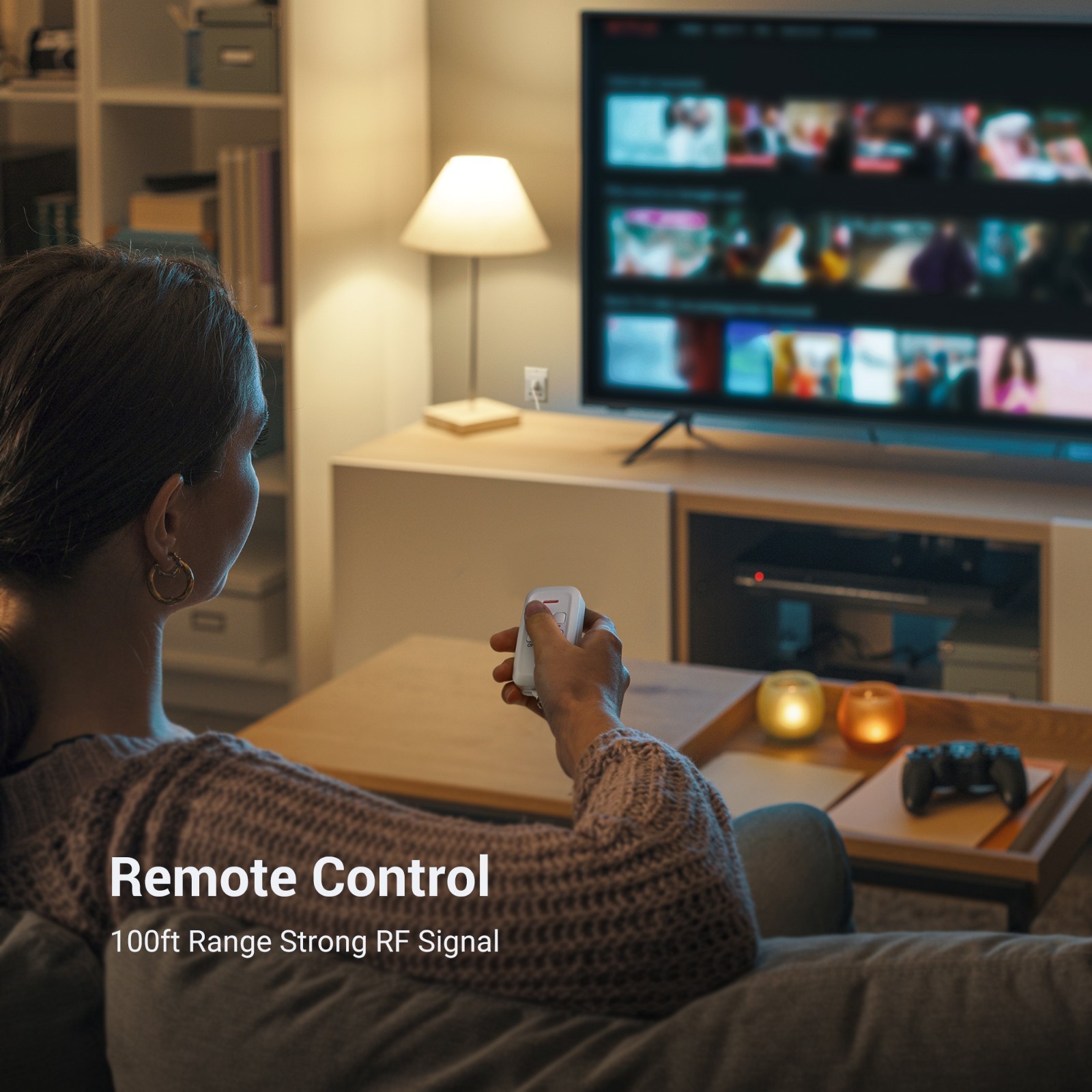 DEWENWILS 100FT Range Dimmer Switch for Lights Remote Control LED Tungsten